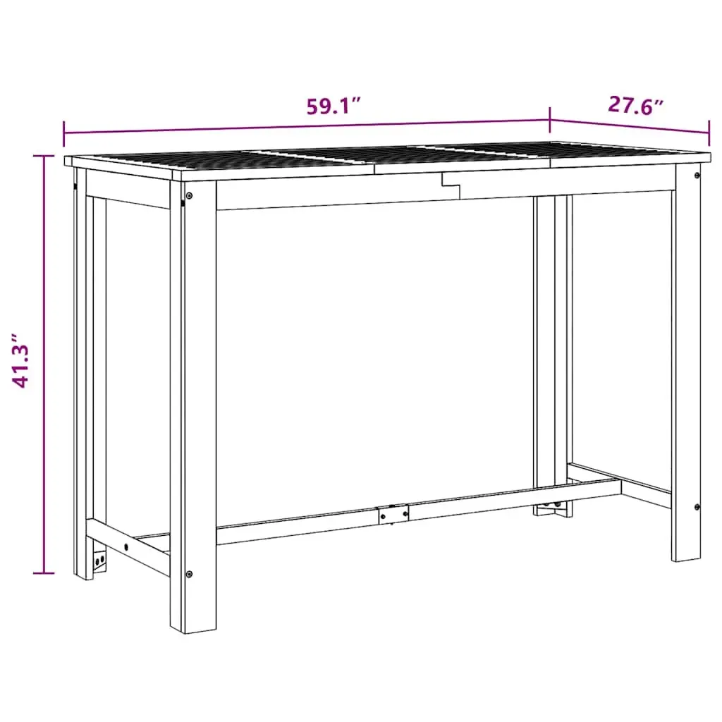 High-Top Table for Casual Dining or Social Gatherings