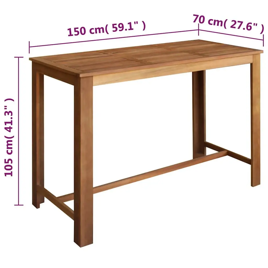 7-Piece Bar Table and Stool Set for Home Use