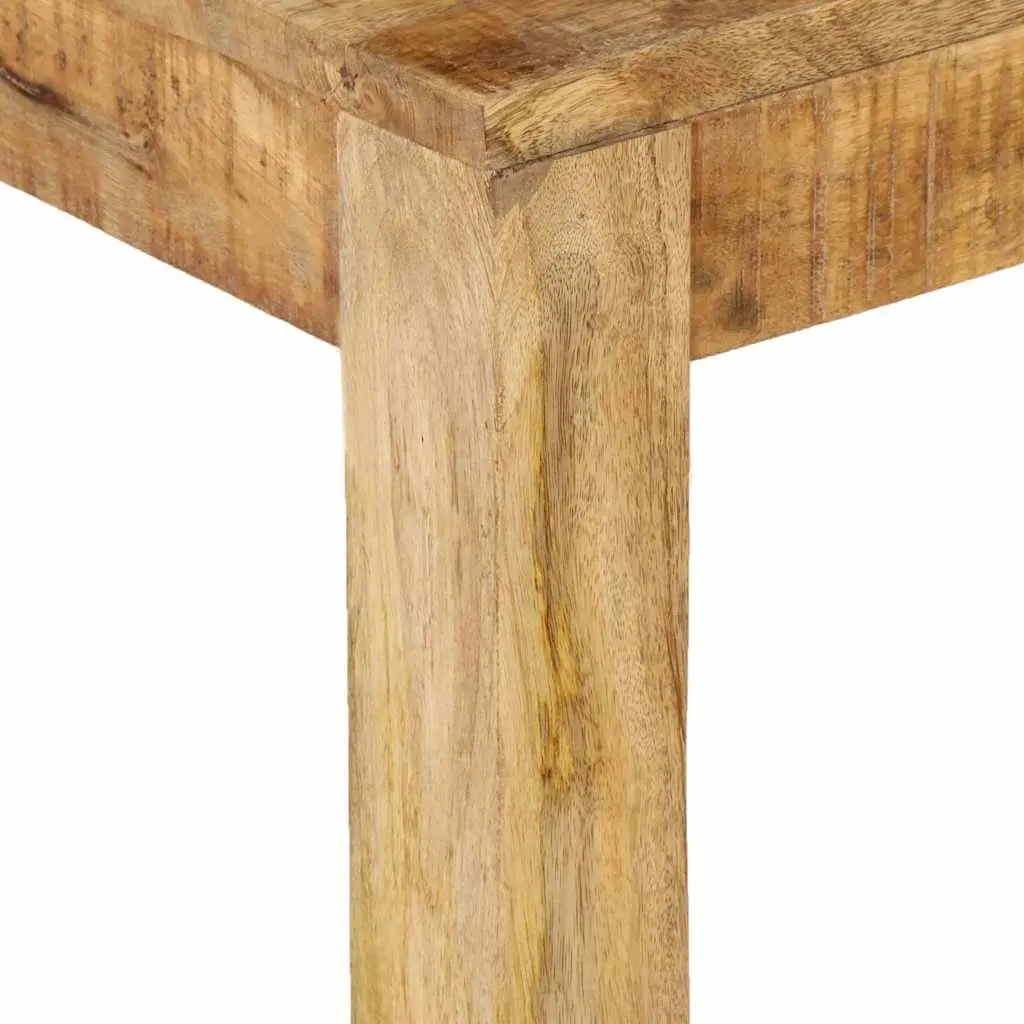 Coffee Table Solid Mango Wood Brown 80x80x40 cm Retro Style Living Room Accent Furniture