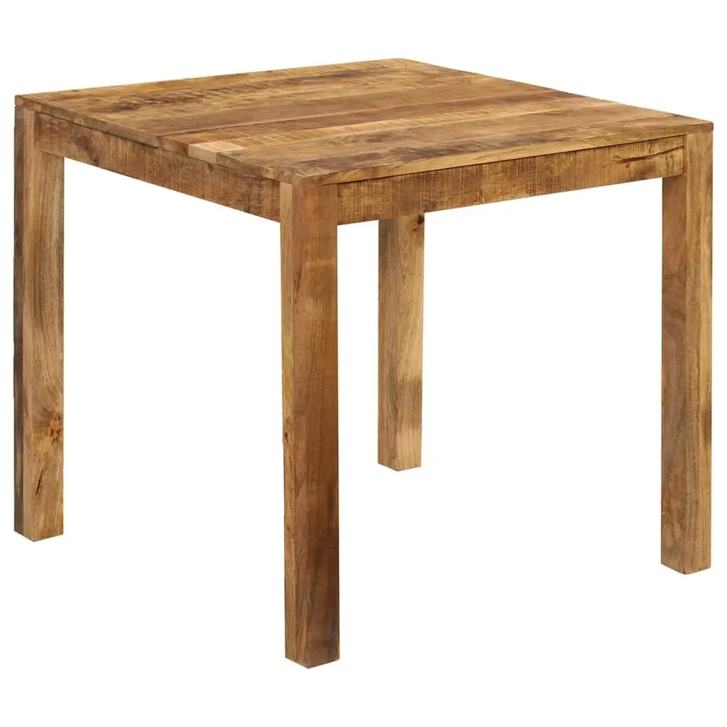 Solid Mango Wood Dining Table Brown Kitchen Room Furniture Farmhouse Style