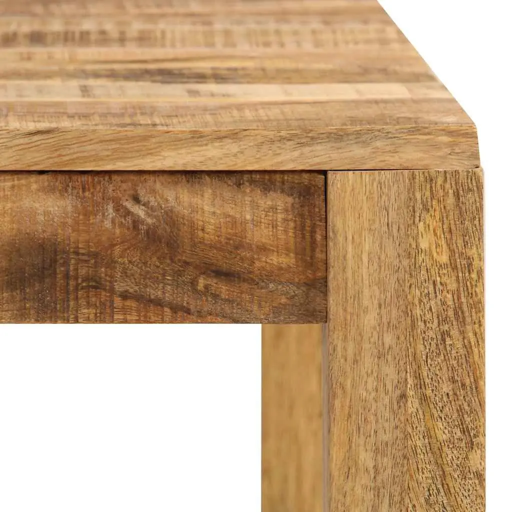 Solid Mango Wood Dining Table Brown Kitchen Room Furniture Farmhouse Style