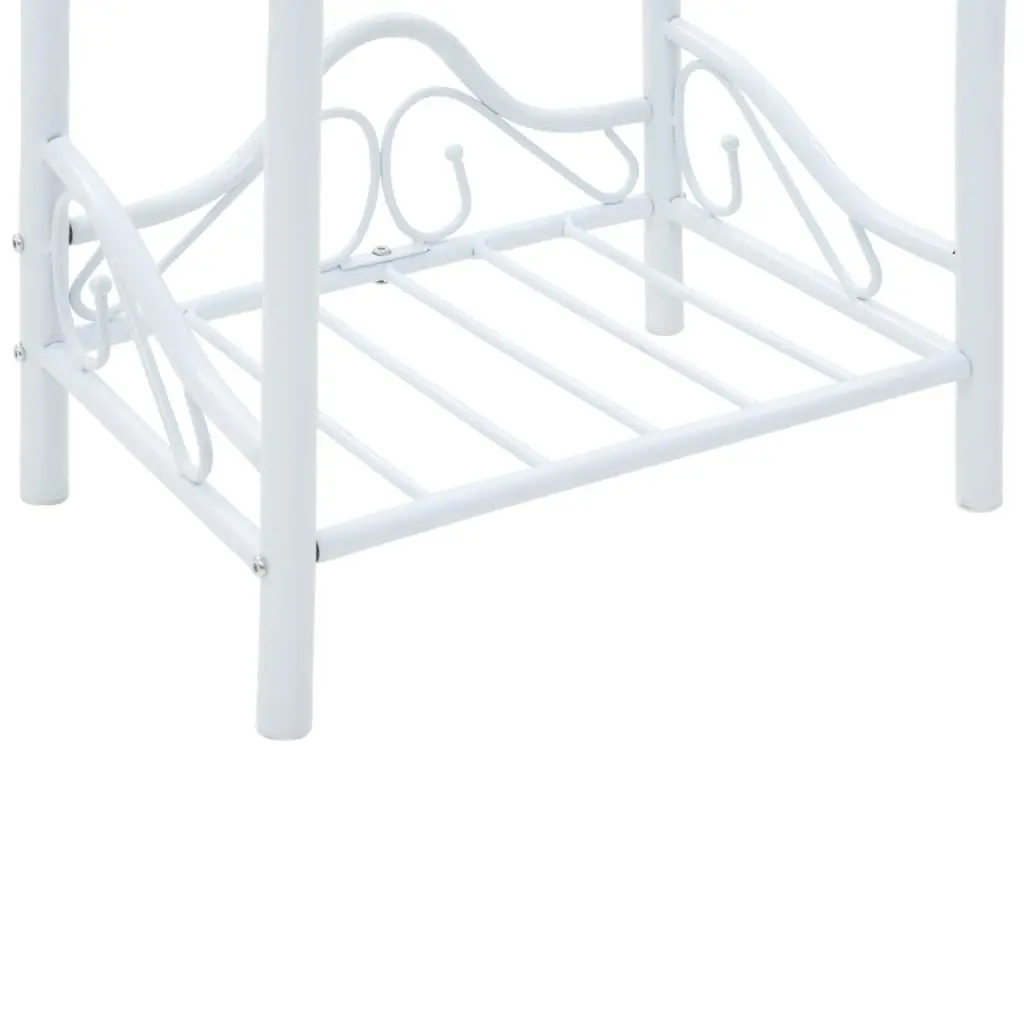 Nightstand Set with Tempered Glass Shelves