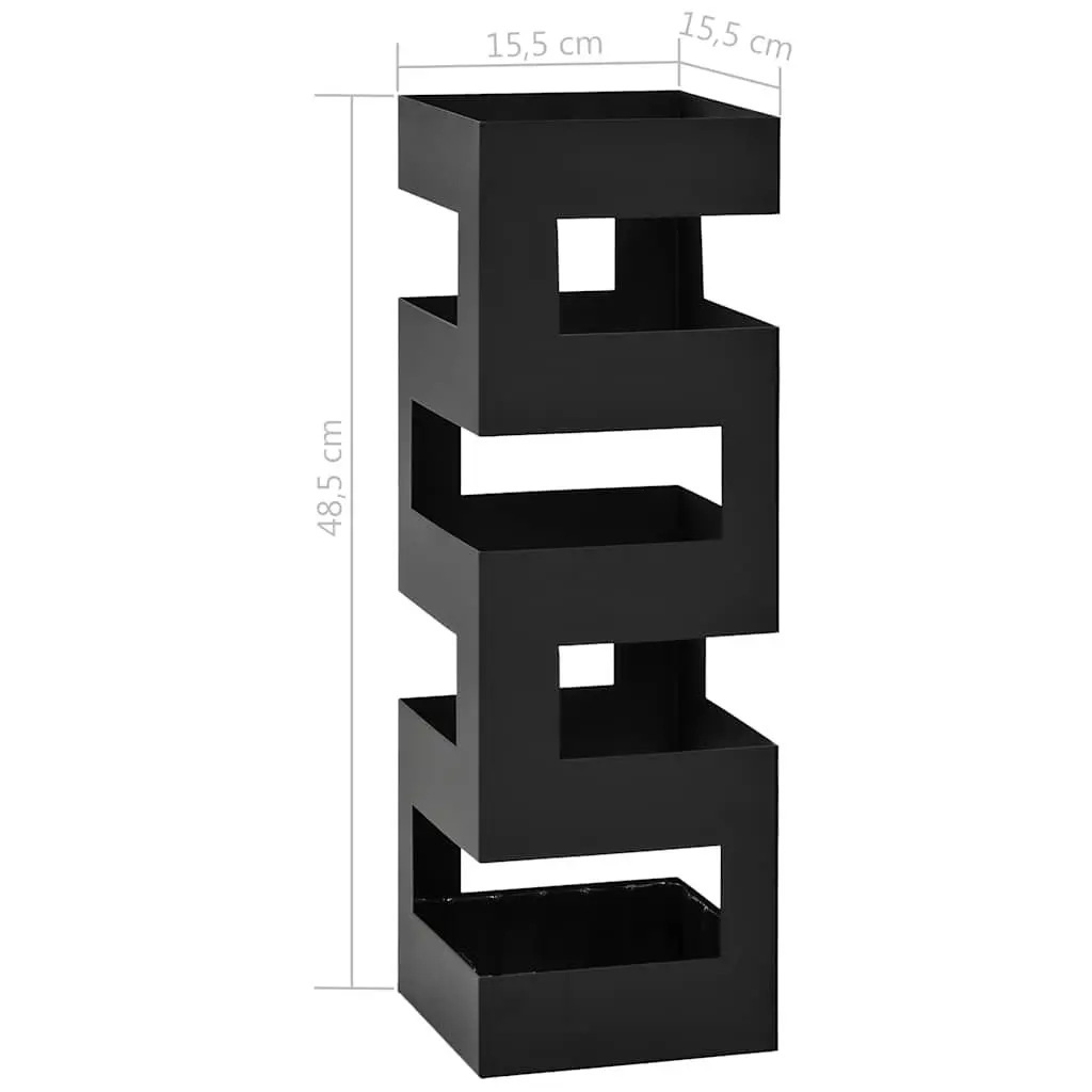 Umbrella Stand Steel Black Modern Holder