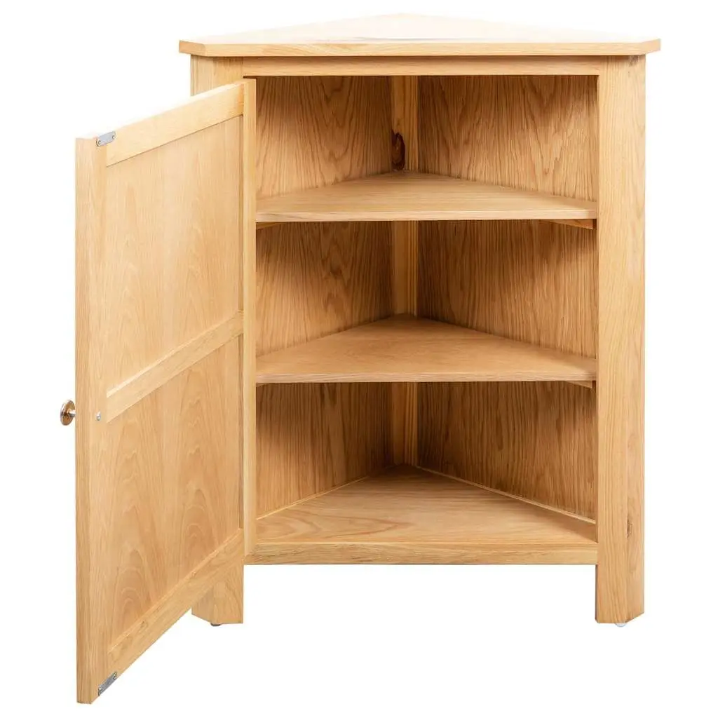 Corner Cabinet Wooden 59x45x80 cm Brown Storage Unit