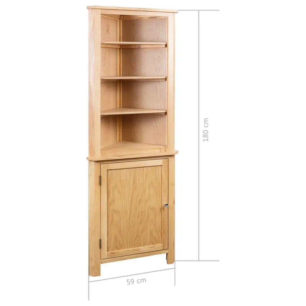 Corner Cabinet 59x36x180 cm Brown Storage Furniture for Kitchen Lounge Dining