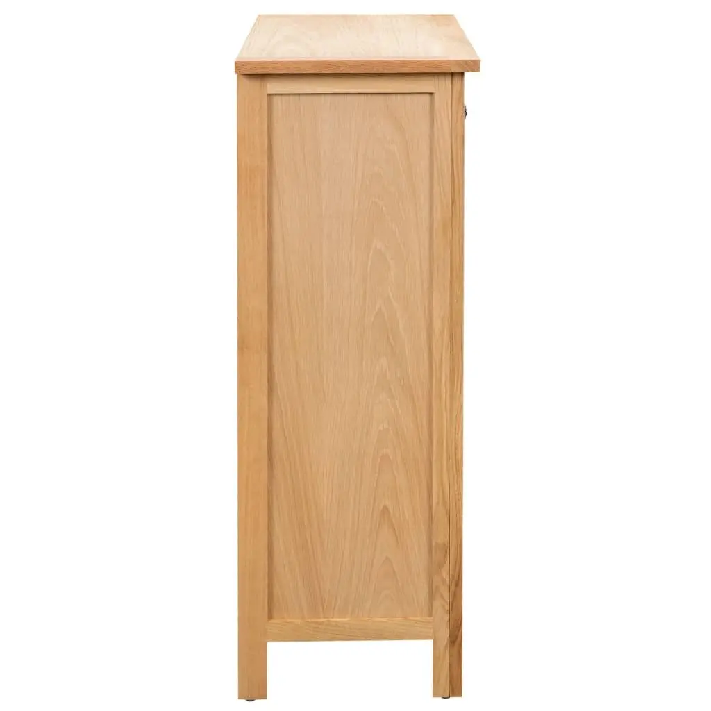 Wine Cabinet Solid Oak Wood Brown 72 x 32 x 90 cm Storage Rack Home Bar Furniture Organiser