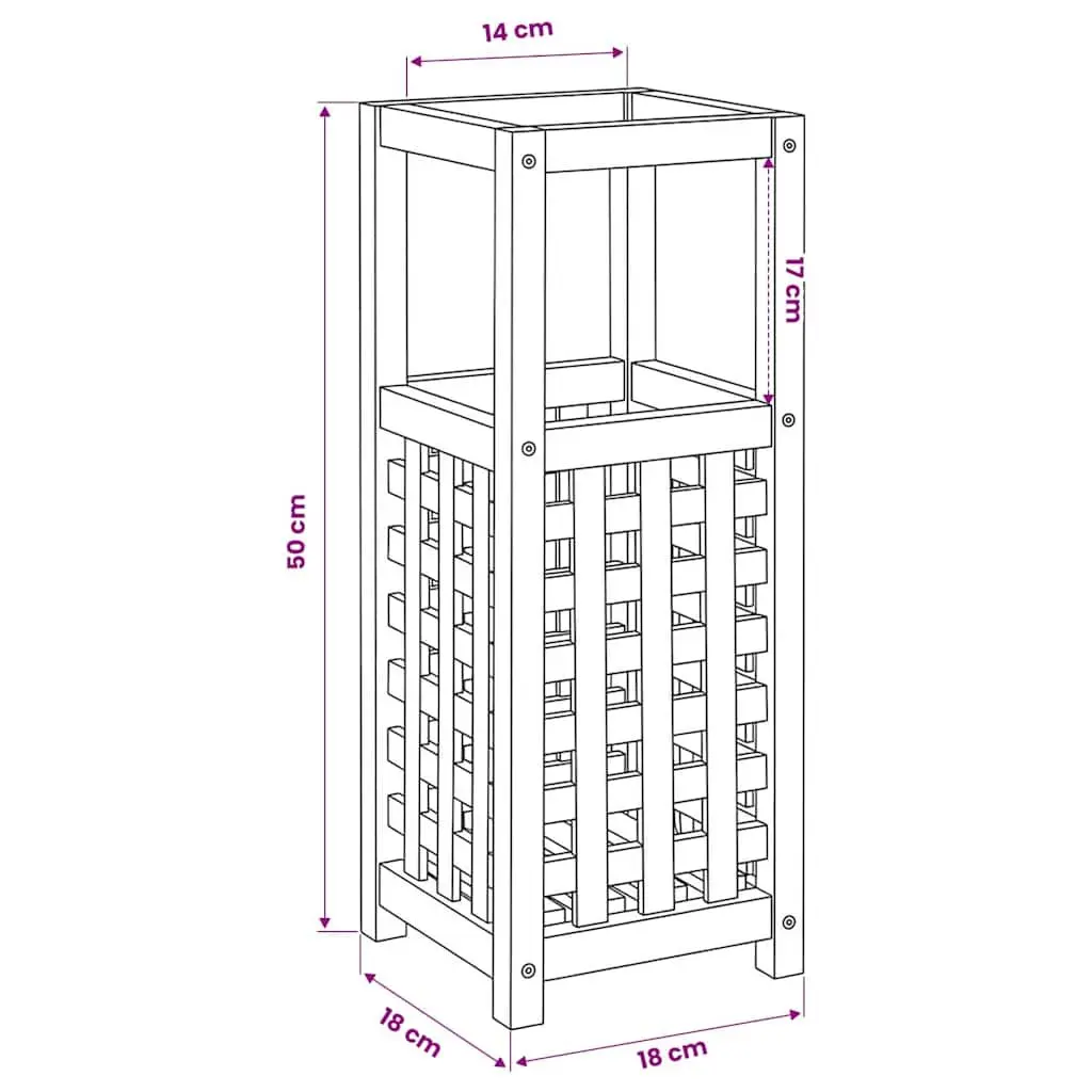 Umbrella Stand Storage Holder Wooden Lattice Design Home Decor Organiser Rack