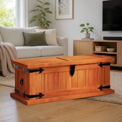 Versatile Storage Chest in Solid Acacia Wood