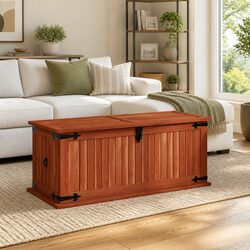 Multi-functional Storage Chest 79x34x32cm in Brown