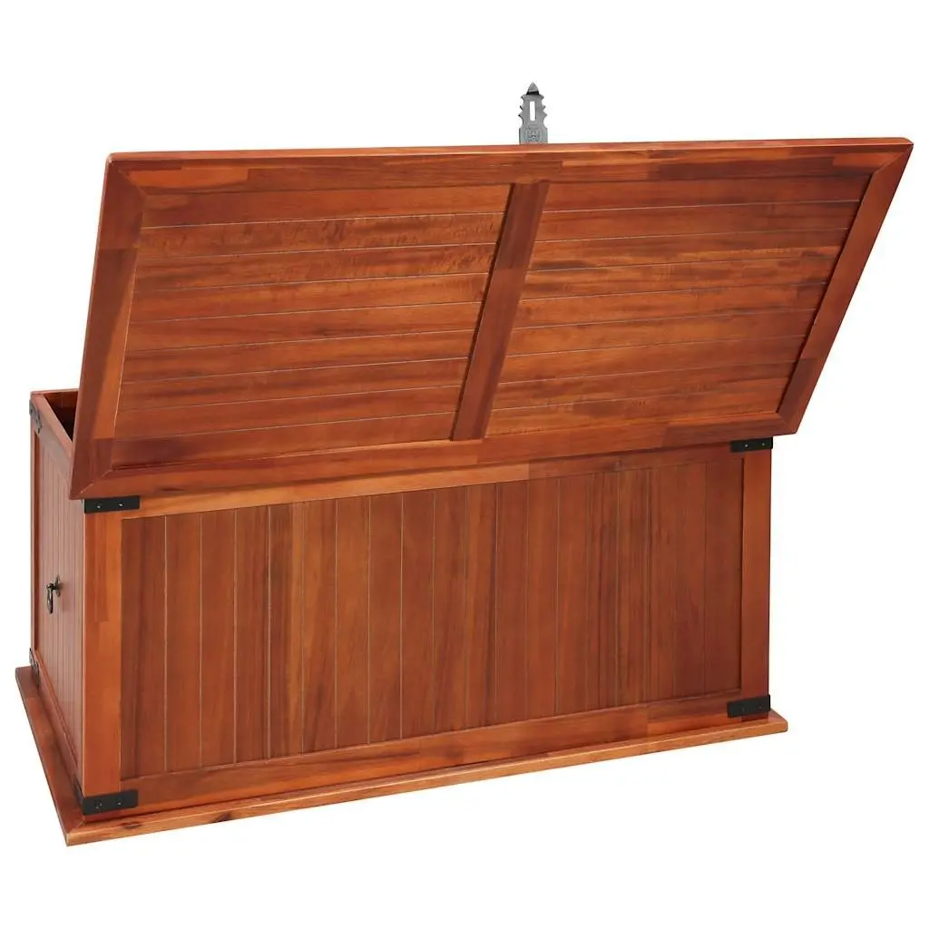 Storage Chest Solid Acacia Wood Brown 79x34x32cm Bedroom Living Room Furniture