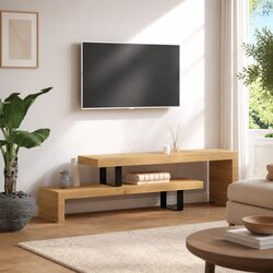 Practical Solid Mango Wood TV Stand for Your Home