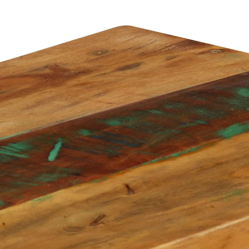 Reclaimed Wood Console Table 120x35x76cm Brown Accent Table Steel Frame for Living Room