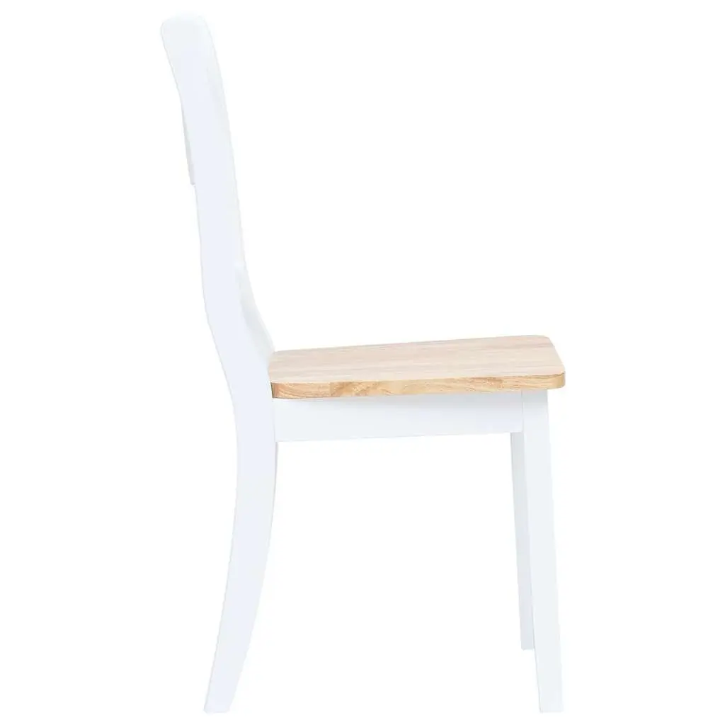 Dining Chairs Set 2 Pieces White Kitchen Room Seating Ergonomic Design Furniture