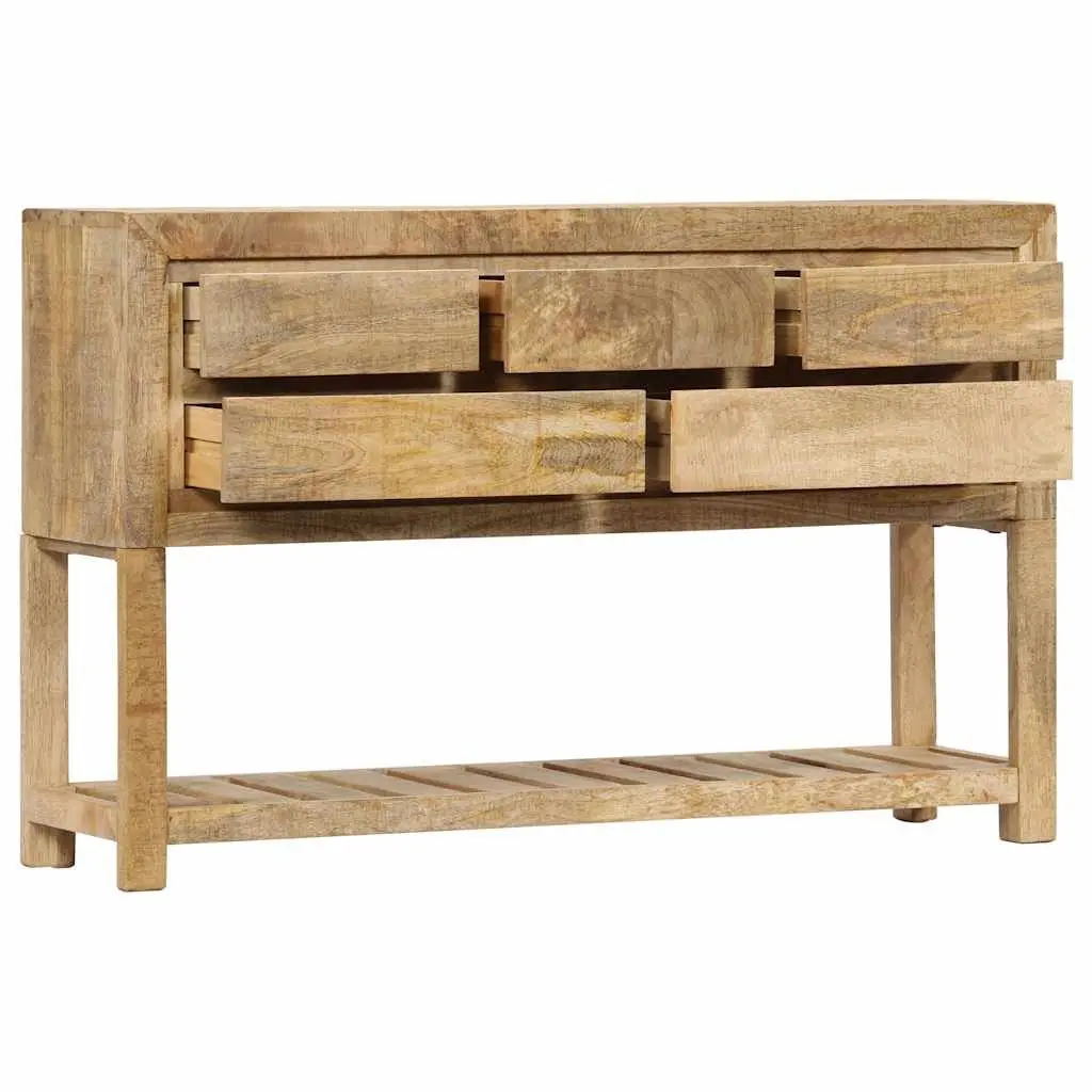 Sideboard 120x30x75 cm Brown Wooden Storage Cabinet with Drawers Shelf