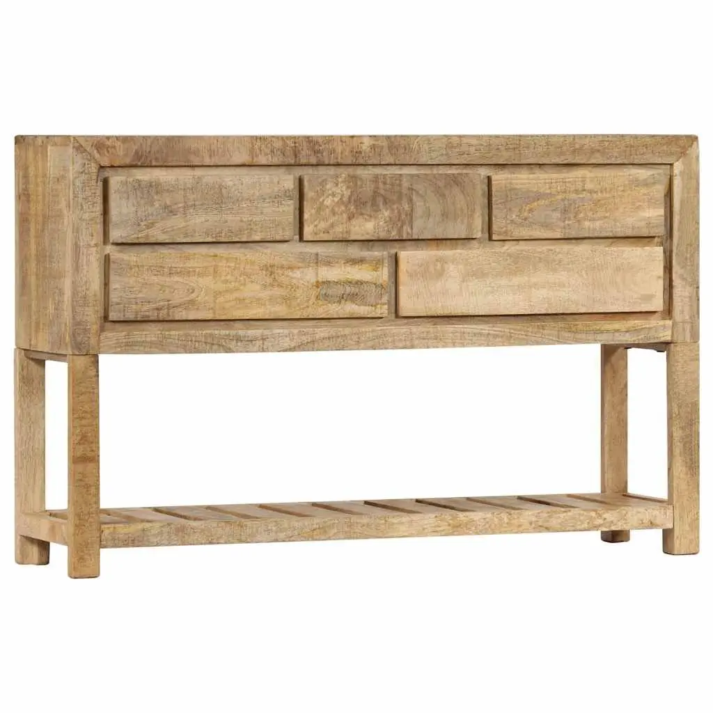 Sideboard 120x30x75 cm Brown Wooden Storage Cabinet with Drawers Shelf