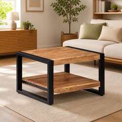 Handcrafted Coffee Table for Living Room – 60x60x40 cm