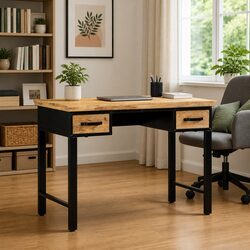 110x50 cm Writing Desk with Storage Drawers