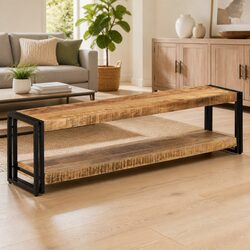 Versatile Mango Wood TV Cabinet for Home Use