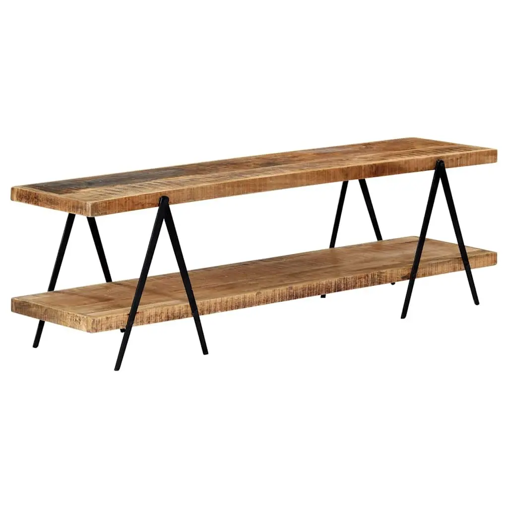 TV Cabinet 160x40x50 cm Solid Mango Wood Storage Unit Media Furniture