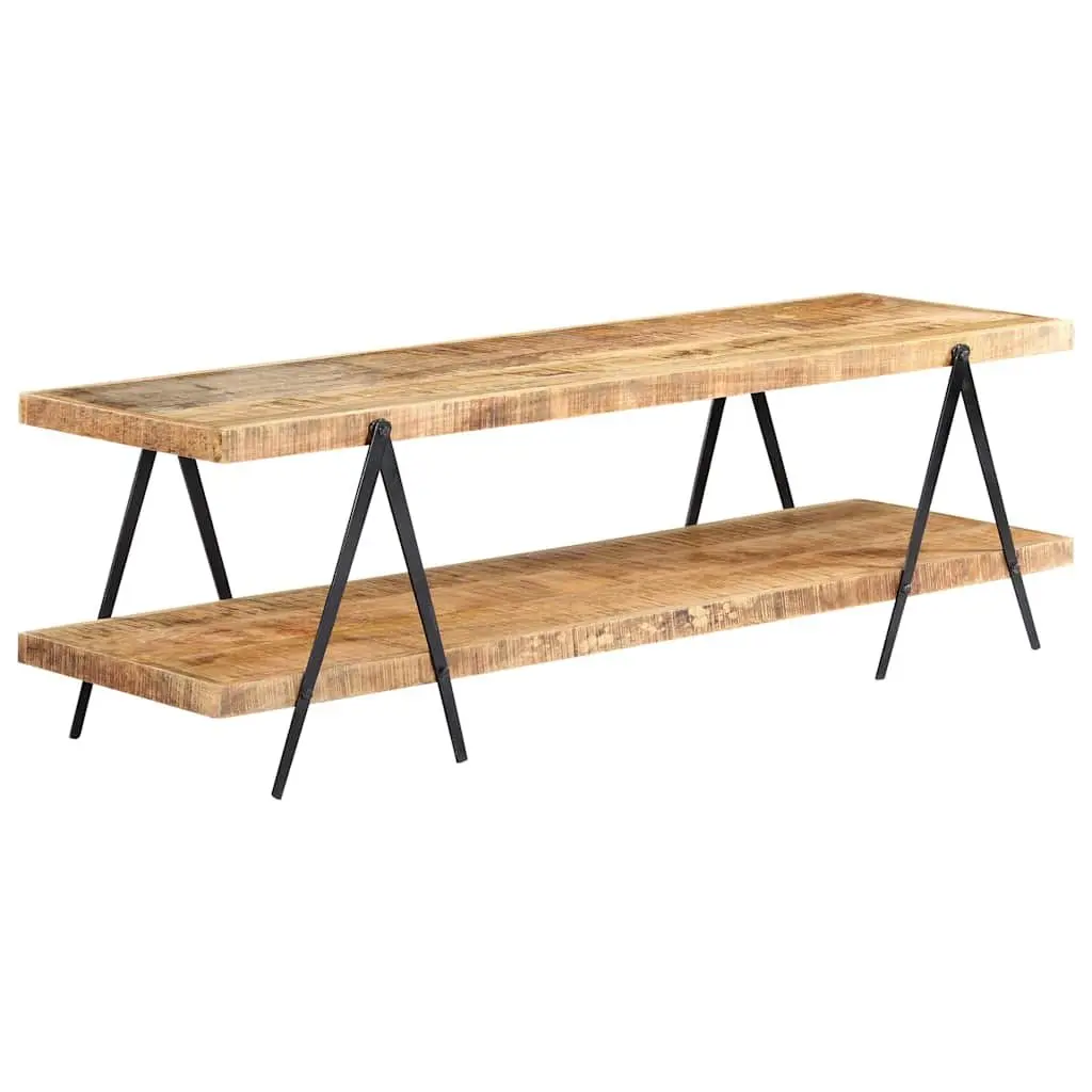 TV Cabinet 160x40x50 cm Solid Mango Wood Storage Unit Media Furniture