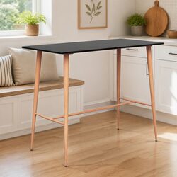 Versatile Black Bar Table for Modern Homes