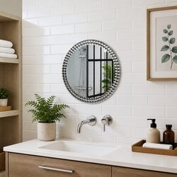 40cm Round Wall Mirror for Bathroom and Living Areas