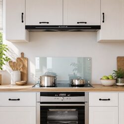 Kitchen Backsplash Tempered Glass Splash Guard 80x40 cm Transparent Heat