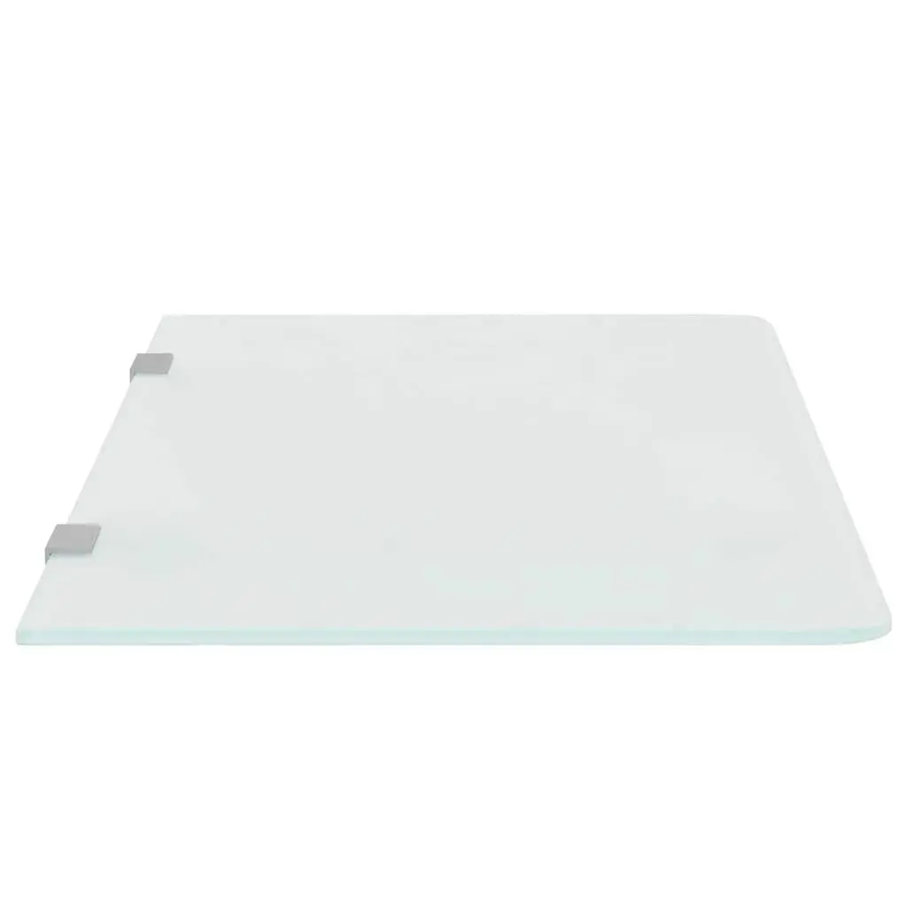 Tempered Glass Wall-mounted Urinal Privacy Screen Bathroom Partition 90x40cm Transparent