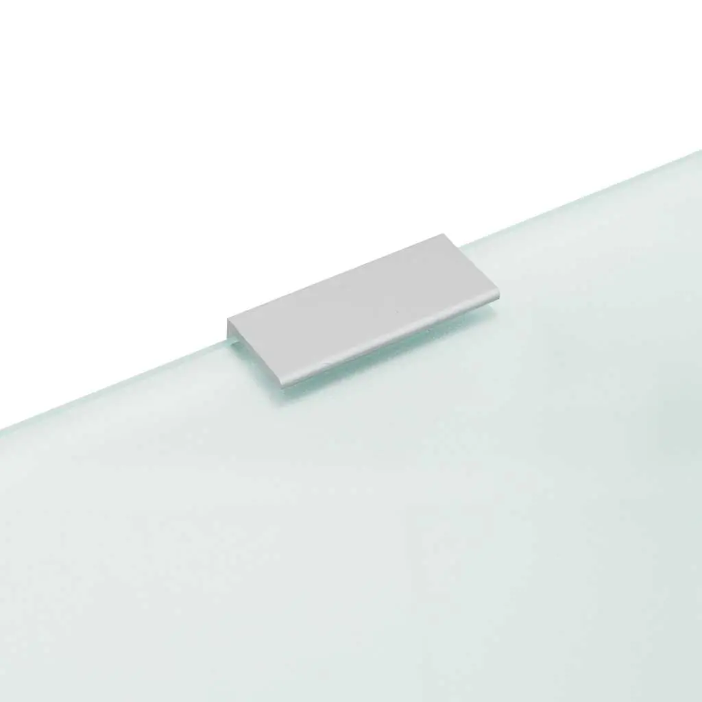 Tempered Glass Wall-mounted Urinal Privacy Screen Bathroom Partition 90x40cm Transparent