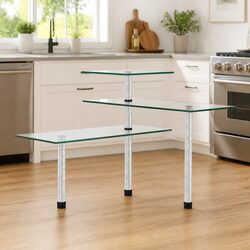 3-Tier Corner Shelf for Home Use