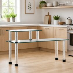 Versatile 2-Tier Kitchen Shelf for Everyday Use