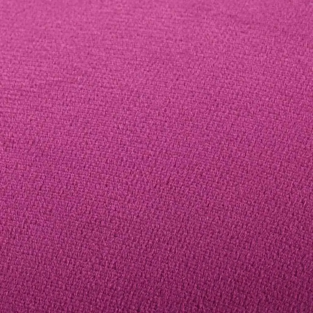 Purple Velvet Barrel Stool Ottoman Footrest Side Table 28x36cm Metal Base