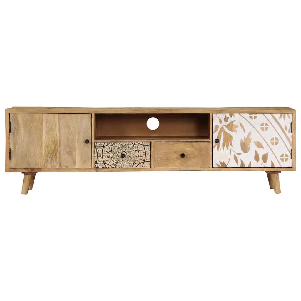 Solid Mango Wood TV Cabinet