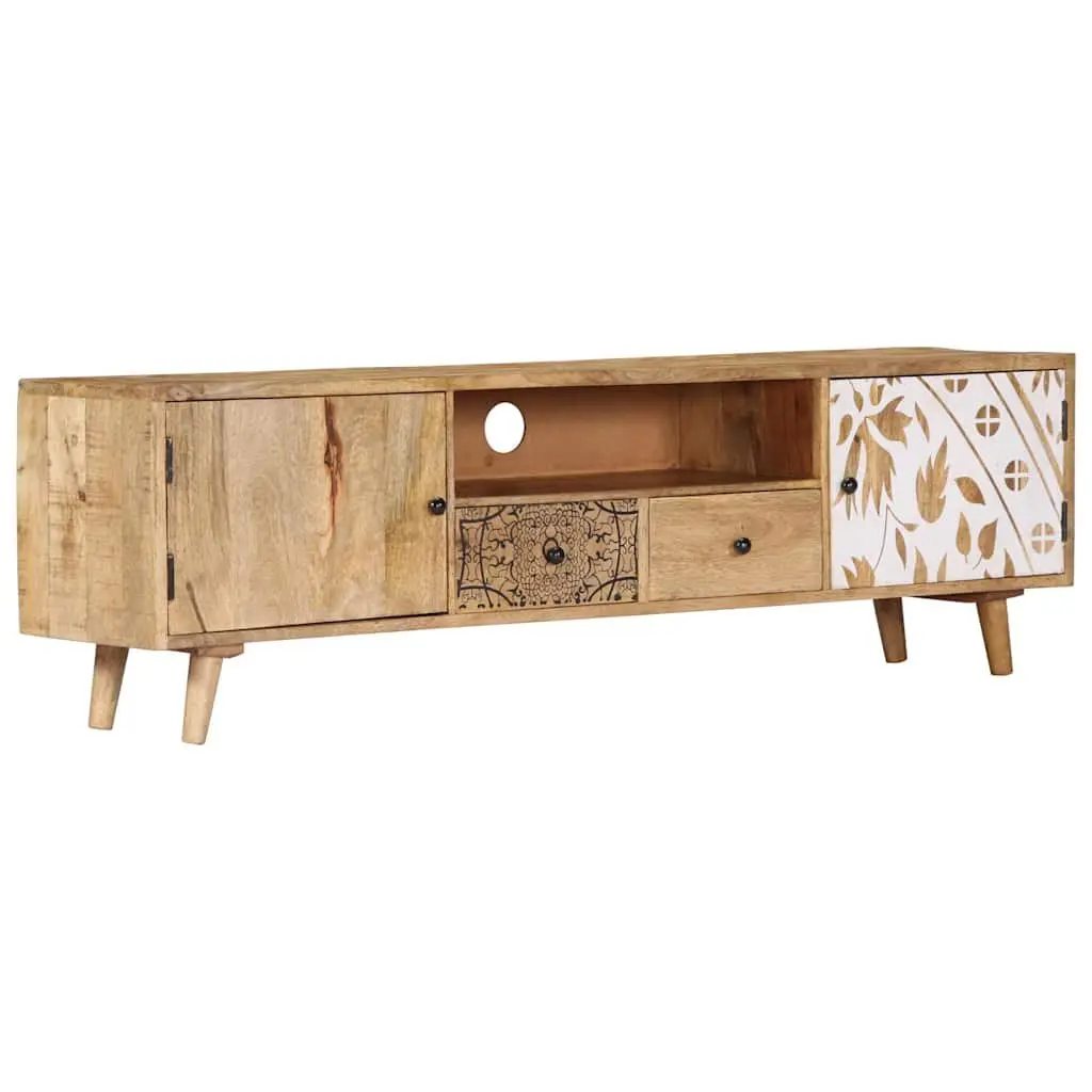 Solid Mango Wood TV Cabinet