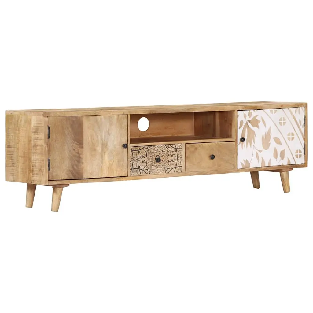 Solid Mango Wood TV Cabinet