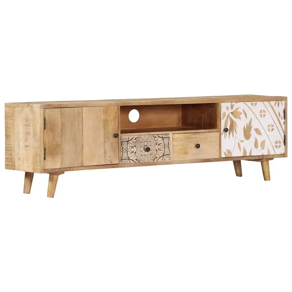 Solid Mango Wood TV Cabinet