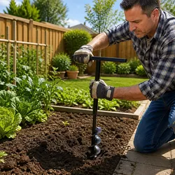 Practical 100mm Ground Drill for Home and Garden Use