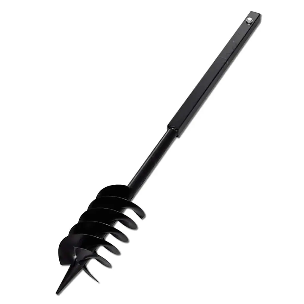 Ground Drill Auger Steel 120mm with Handle and 12 Extension Tubes 13m
