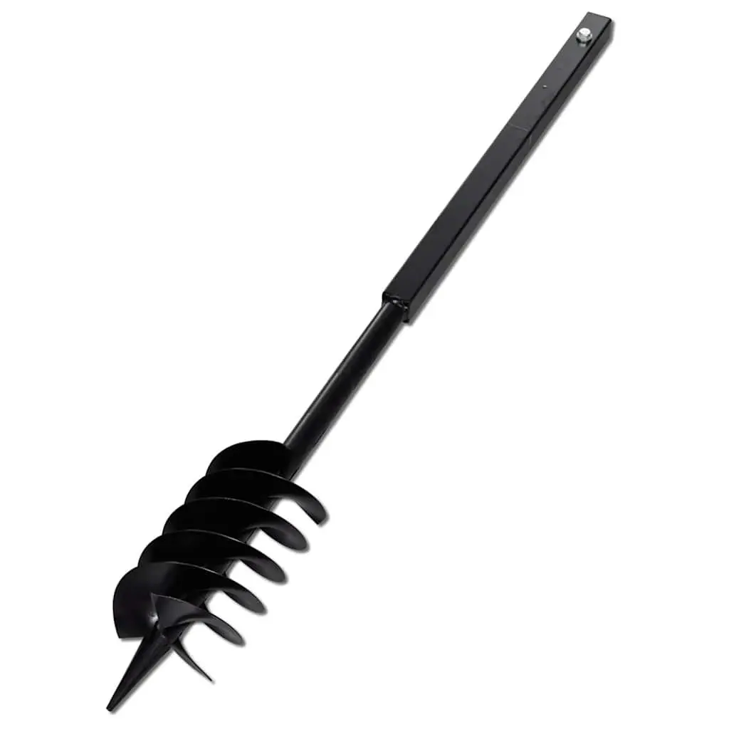 Ground Drill Auger Steel 150mm with Handle and 9m Extension Tubes Soil Digging Tool