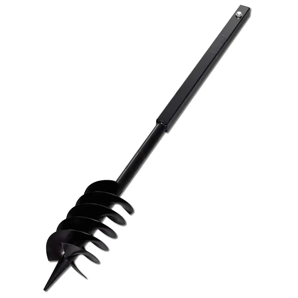 Ground Drill Auger Steel 150mm with Handle and 12 Extension Tubes 13m Soil Aeration