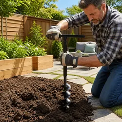 Essential Gardening Tool: 80mm Ground Drill Auger