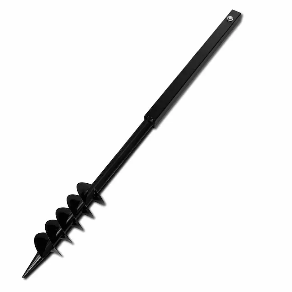 80mm Steel Ground Drill with Handle and 9m Extension Tubes for Digging and Gardening