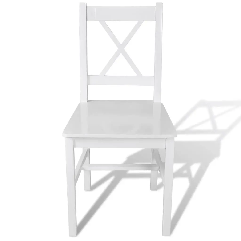 Dining Chairs 6 Pieces White Kitchen Dining Room Furniture Set