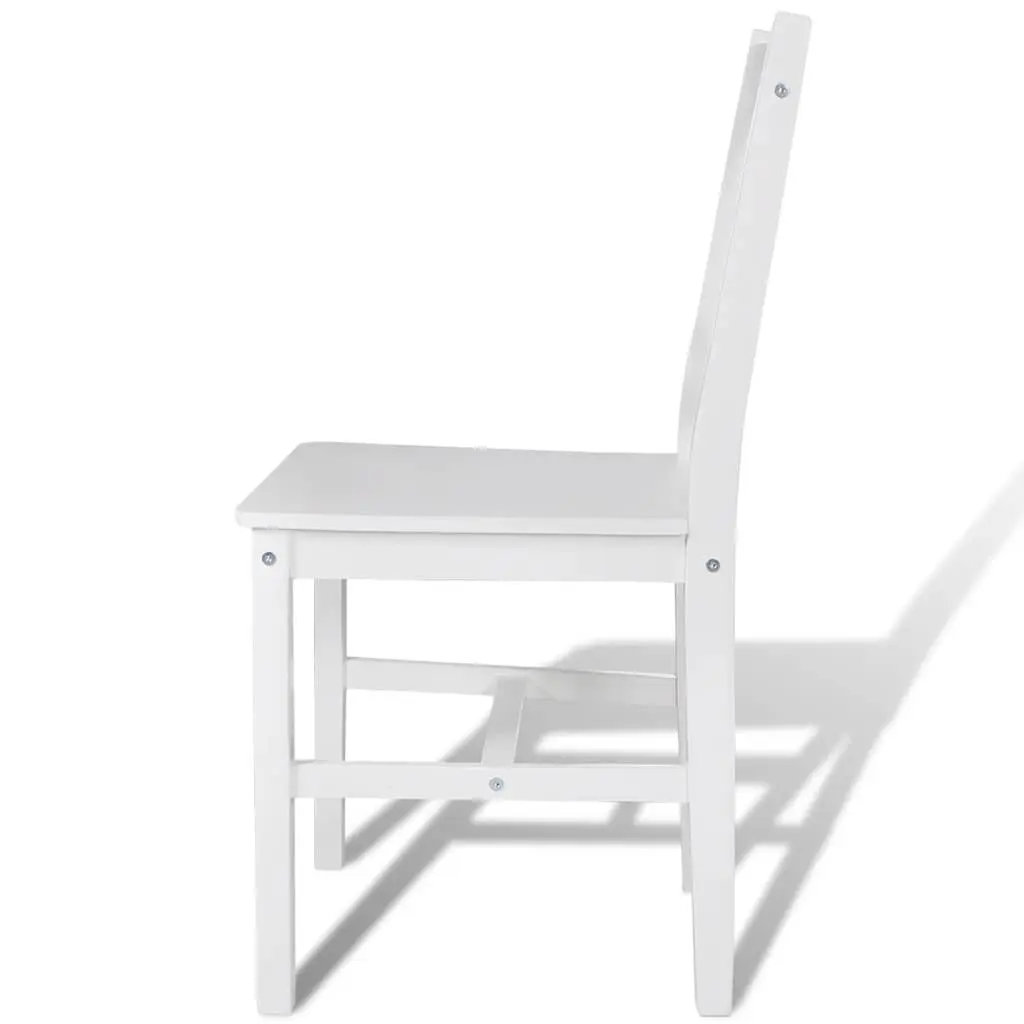 Dining Chairs 6 Pieces White Kitchen Dining Room Furniture Set