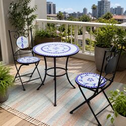 3 Piece Bistro Set for Patio and Garden Use