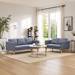 Grey Sofa Set: Perfect for Living Rooms and Home Spaces