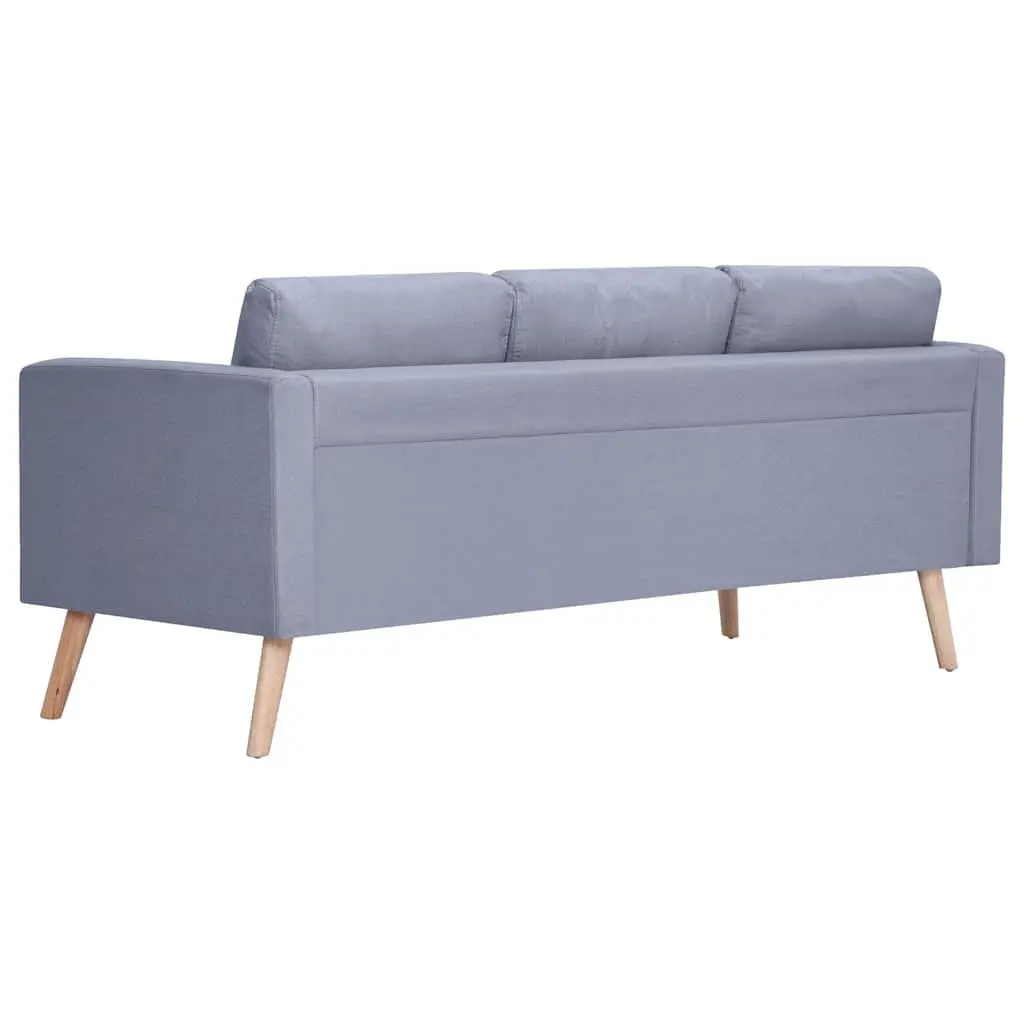 Grey Fabric Sofa Set Living Room Couch Thickly Padded Cushions 2-Seater 3-Seater Wide Seating