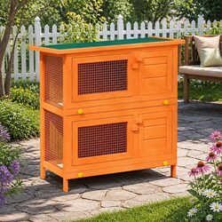 Ideal Rabbit Hutch for Pet Lovers with Outdoor Space