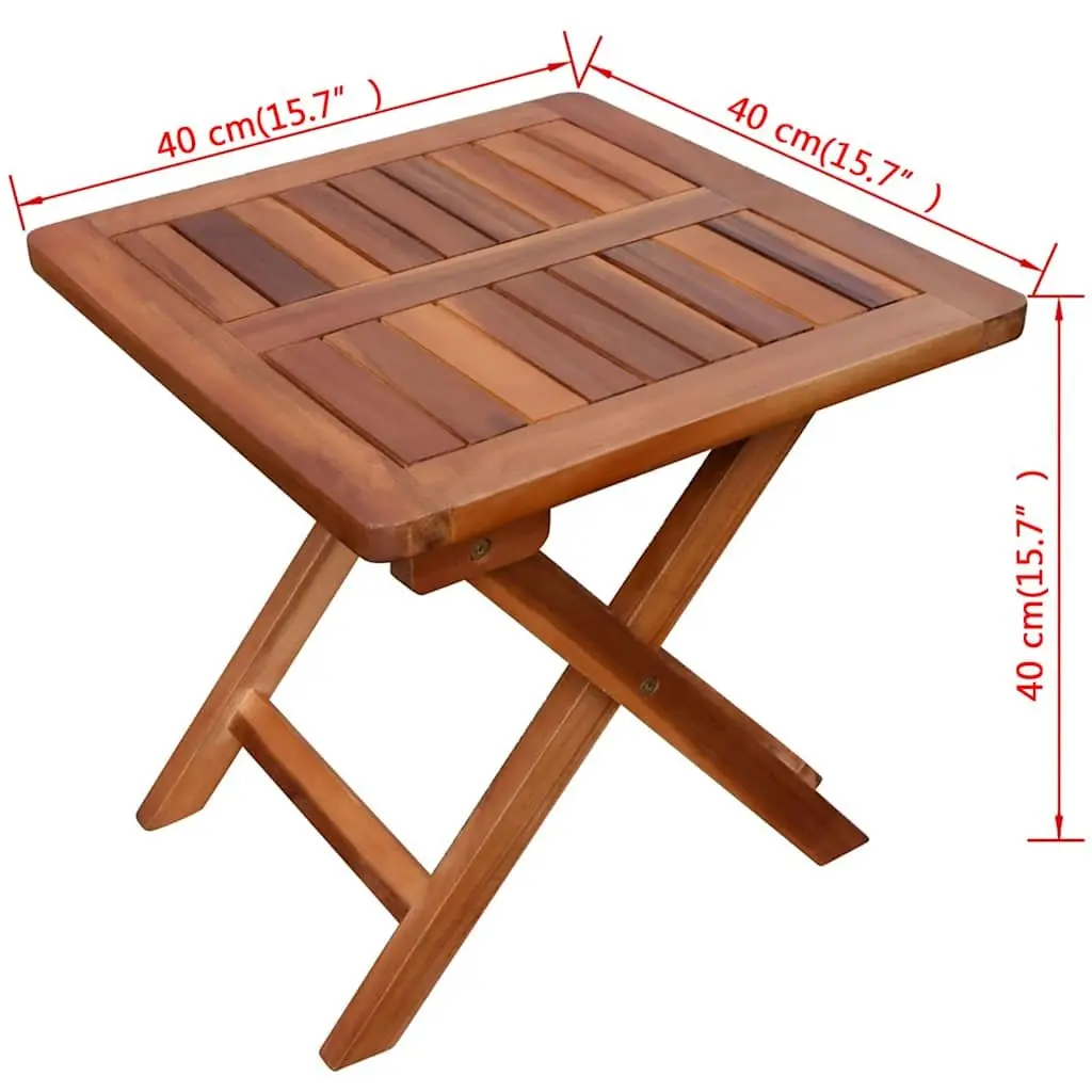 Sun Loungers Set 2 Pieces Solid Acacia Wood Adjustable Backrest Footrest Folding Table Brown Outdoor Garden Patio Furniture