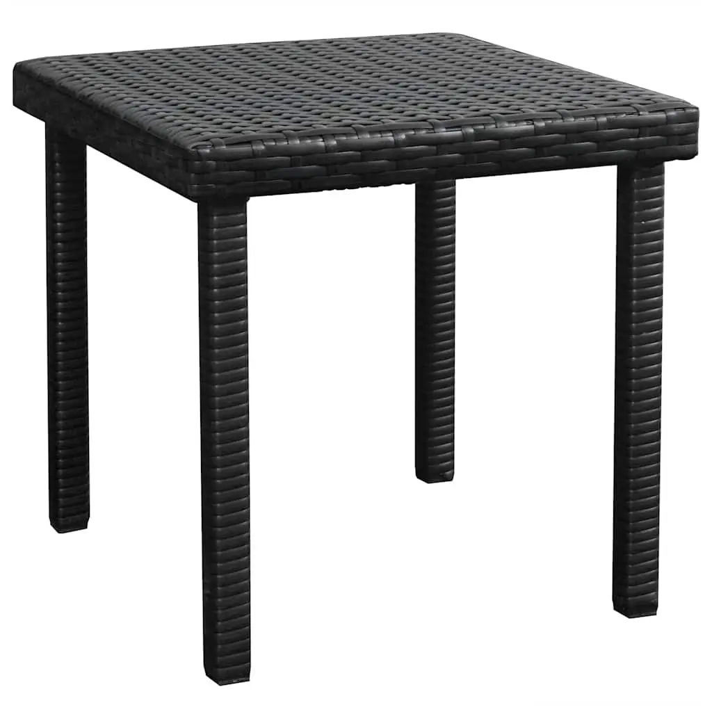 Sun Loungers Poly Rattan Black 2 Piece Outdoor Garden Beach Set
